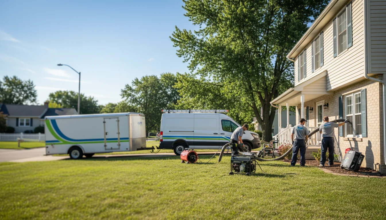 Flooded Basement Restoration And Cleanup With Repair in Burt Lake, MI near me